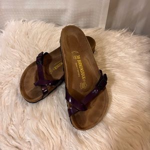 Dark purple Birkenstocks